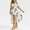 White, variant on TIMIFIS Womens Dresses Summer Casual V-Neck Floral Print Ruched Waist A Line Cocktail Party Dress - Summer