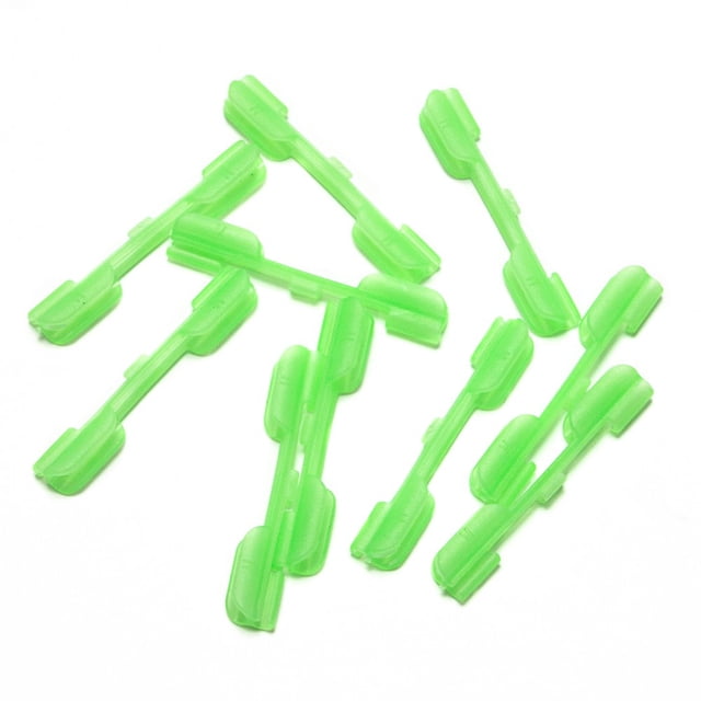 10Pcs Fishing Light Stick Clip On Rod Tip Night Fishing Fluorescent Glow Sticks