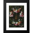 thumbnail image 2 of Jan Philips van Thielen 11x14 Black Modern Framed Museum Art Print Titled - Cartouche Decorated with Swags and Sprays of Flowers (1665), 2 of 5