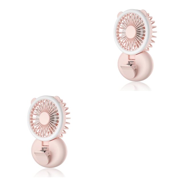 Ventilador de clip portátil Naiovety 3 velocidades ajustable Rosado