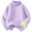 Purple, variant on Ruyang Fleece Lined Crewneck Sweaters for Teen Girls Boys Thermal Pullover Sweatshirt Winter Thick Warm Jumper