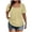 Yellow, variant on Women Puff Sleeve Square Neck Short Sleeve Solid Basic Casual Vacation Beach Loose Tops Blouse Plus Size Top, Blue XL