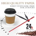 thumbnail image 2 of Tazas de café Ginkgo, 100 unidades, papel desechable de 350 ml con tapas, 2 of 7