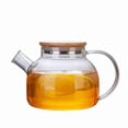 thumbnail image 1 of Glass Teapot Stovetop ozml,Glass Pitcher with Lid and Spout,Borosilicate Clear Tea Kettle with Infuser,Glasses Tea Kettle,Extra Large Jug for Coffee Fruit Teas FragrantTea, 1 of 7