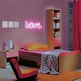thumbnail image 2 of LOVE Lampe Murale LED Néon - Rose, 2 of 4