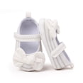 thumbnail image 3 of Aojekbee Baby Girls Mary Jane Flats Cute Bowknot Princess Dress Shoes Stitch Crib Shoes with Non-Slip Gripper Sole, 3 of 7