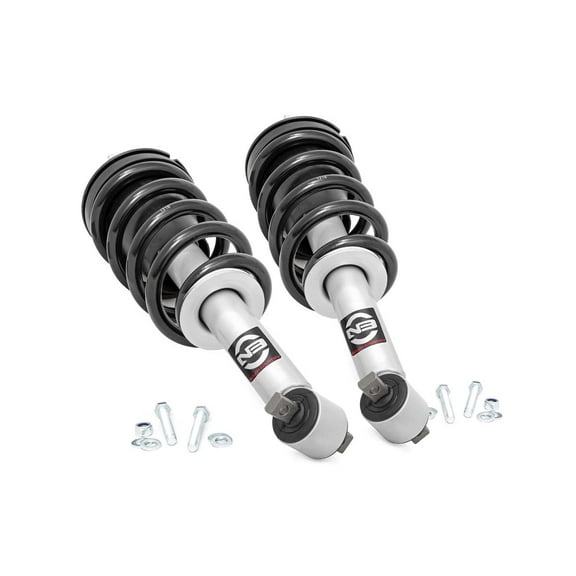 Rough Country 2" N3 Loaded Struts (fits) 2014-2018 Chevy Silverado GMC Sierra 1500 | Leveling Struts | 500063