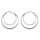thumbnail image 3 of Juego de 3 pares de pendientes de aro con clip para mujeres y niñas, 3 colores, 3 of 5