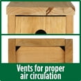 thumbnail image 2 of Wild Wings Cedar Box Wren Wild Bird Backyard House With Adjustable Door, Brown, 2 of 6