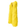 thumbnail image 2 of JGGSPWM Women's Long Faux Furry Vests Shaggy Sleeveless Jacket Coat Outerwear Yellow XL, 2 of 5