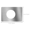 thumbnail image 2 of ETHZZLE 8Pcs Round Door Reinforcement Plates Silver for DIY Lock Installation Projects, 2 of 8