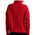 thumbnail image 2 of Lauren Ralph Lauren Cable-knit Sweater Lipstick Red Small, 2 of 2