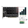 thumbnail image 4 of NVMe to PCIe Adapter Card (PCIe Bifurcation Required), RIITOP 4 Ports Quad M.2 NVMe SSD to PCI-e Express Converter Adapter Expansion Card For Desktop PC Computer, 4 of 5