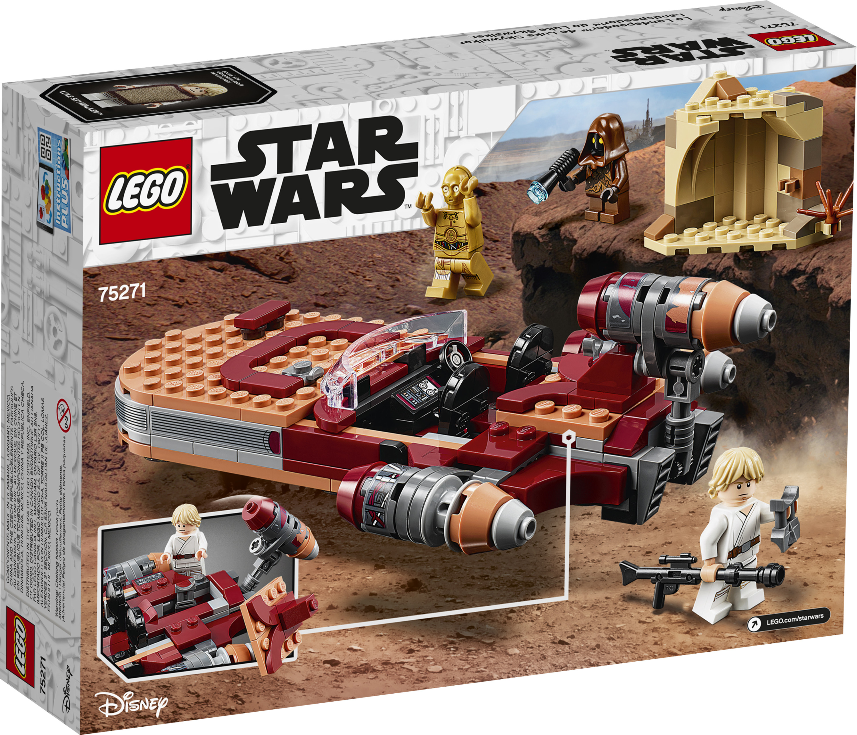 LEGO Star Wars: A New Hope Luke Skywalker’s Landspeeder 75271 Building Kit, Collectible Set (236 Pieces) - image 5 of 5