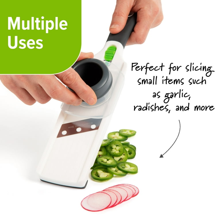 PrepSolutions Adjust-a-Slice Mini Mandoline with Stainless Steel Blade