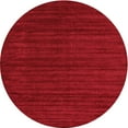 thumbnail image 1 of Ahgly Company Indoor Round Contemporary Red Abstract Area Rugs, 4' Round, 1 of 6