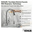 thumbnail image 4 of Kohler K-22974 Crue Touchless 1.5 GPM Single Hole Pull Down Kitchen Faucet - Vibrant, 4 of 6