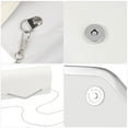 thumbnail image 3 of Sac de Soirée Blanc Sac à Main Sac de Mariage Fête Sac à Message Pochette Sac à Main Sac à Chaîne Simple pour Femmes Dames, 3 of 6