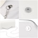 thumbnail image 3 of Bolso de noche blanco, bolso de mano para boda, bolso de mano con mensaje, bolso de mano, bolso de cadena simple para mujer., 3 of 7