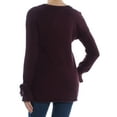 thumbnail image 2 of bar III Womens High-Low Pullover Sweater, Purple, Small, 2 of 2