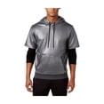 thumbnail image 1 of GUESS Mens Logan Thermal Hoodie Sweatshirt, Grey, Large, 1 of 4