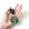 thumbnail image 5 of Naloa Tropical Fruit Print Round Keychain Keychain Key Ring, Key Tag, Key Chain Bulk for Gift Accessories (Round), 5 of 7