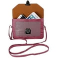 thumbnail image 3 of Ridged Buckle Crossbody Purse Bag fits Cell Phones up to 6.5 inches by 4.3 inches, 3 of 7