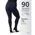 thumbnail image 4 of Women's MeMoi MO-327 Ribbed Sweater Tights (Navy XS/S), 4 of 11