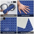 thumbnail image 4 of Bingfone Blue Lantern Shapes Door Mat 16"x24" Front Entrance Non-Slip Low Profile Washable for Entryway, 4 of 7