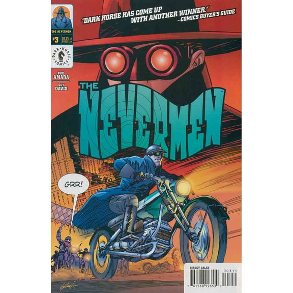 Nevermen, The #3 VF ; Dark Horse Comic Book