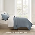 thumbnail image 5 of EVERGRACE Cotton Gauze King Bedspread, Ultra Soft Prewashed Pick Stitch Matelassé Coverlet, Lightweight Textured Oversized King Quilt Bedding Set for All Season, with 2 Shams, Fog Gray, 5 of 8