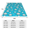 thumbnail image 3 of Pofeuu Hippo In Water Head Print Ultra-Soft Micro Fleece Blanket,for Bed Or Sofa,All Season Throw Blankets Flannel Blanket-60"x50", 3 of 7