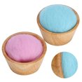 thumbnail image 1 of Wool Felted Pin Cushion, Convenient Needle Pincushion, Wool Hand Felt Pom Design Needle Cushion, For Woman Female, 1 of 8