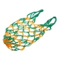 thumbnail image 1 of Eigraketly Bolsa de malla para pelota de baloncesto, soporte para bolsa de red de almacenamiento de malla, color blanco y rojo Deportes y aire libre Verde amarillo, 1 of 1