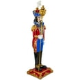 thumbnail image 5 of Northlight Regal Commercial Christmas Nutcracker Soldier with Scepter - 6.5' - Red and Blue, 5 of 7