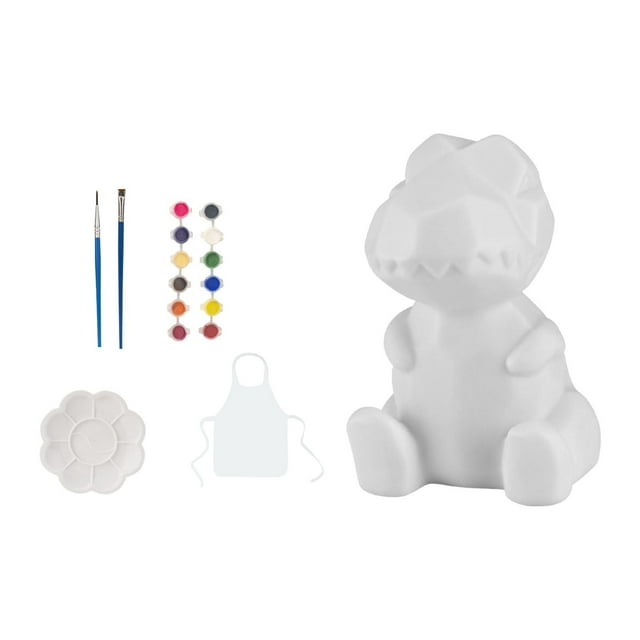 Kit de pintura de animales para pintar modelos de animales con pigmentos, suministros de arte, pintura DIY Dinosaurio