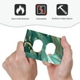 thumbnail image 4 of Haiem Green And Gold Marble Pattern Decorative Wall Plates, 1-Gang 5.0" x3.0", Unbreakable Thermoplastic Faceplate Cover for Decorator Receptacle Outlet & Switch-Style S, 4 of 6
