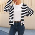 thumbnail image 2 of Suéter de cuello redondo para mujer cárdigans cómodos abrigo elegante prendas de vestir para primavera y otoño, 2 of 7