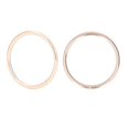 thumbnail image 4 of 50Pcs Metal Rings Iron Material Durable Sturdy Multifunctional Glossy Bright Color Metal O Rings for Bag ClothesGolden 38x3mm, 4 of 4