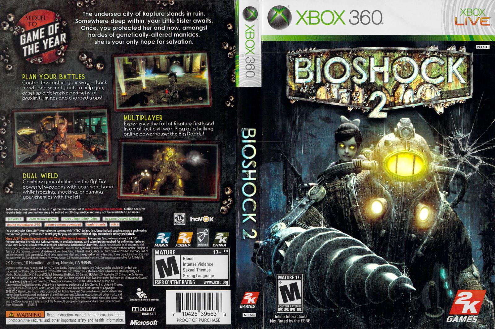 Pre-Owned 2K BioShock 2 (Xbox 360) - Walmart.com
