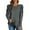 Gray, variant on AOOCHASLIY Women Fall Tops Women's Fashion Casual Long Sleeve Solid Color Puff Sleeves Sweatshirt Blouse