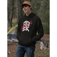 thumbnail image 2 of Rock Music Hand Drawn Hoodie Men -Image by Shutterstock, Male x-Large, 2 of 4