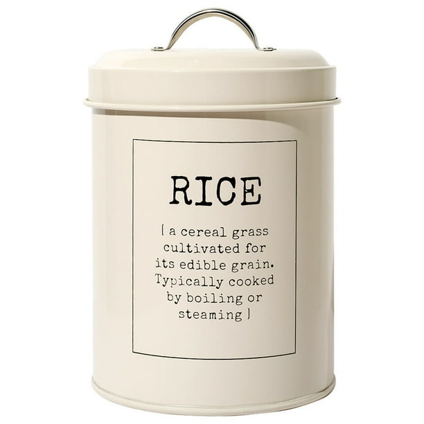 Contenedor de cereales de gran capacidad, estilo europeo, para conservar arroz, cubo para granos de uso doméstico.