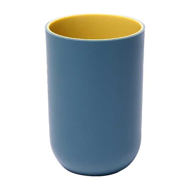 Reusable Drinking Cup, Plastic Toothbrush Cup, Bathroom Cup for Home Use, Dark Blue