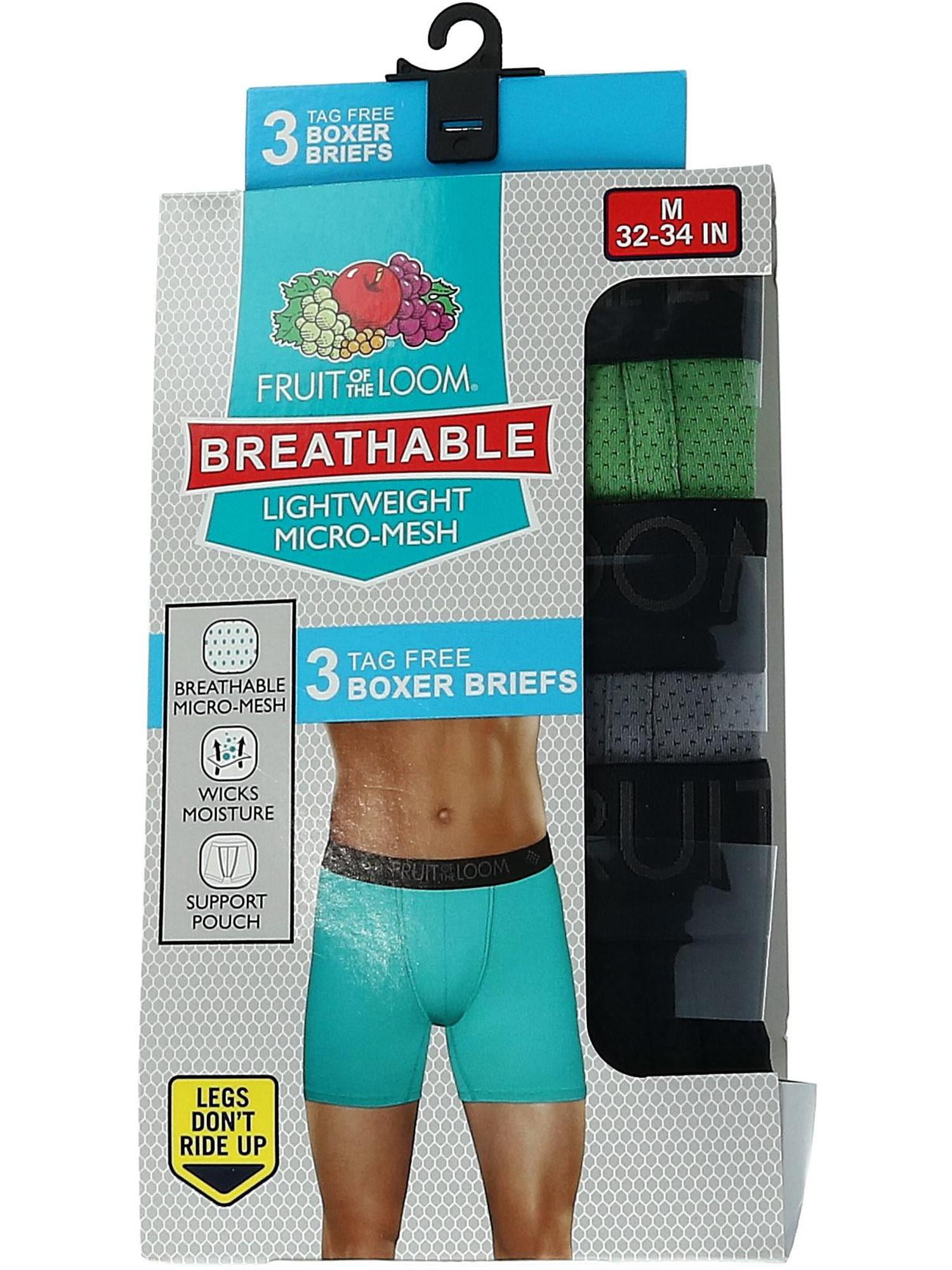 Fruit Of The Loom Boy's Contrast Trim Breathable Micro Mesh Boxer Brief (5  Pair Pack) : Target