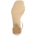 thumbnail image 6 of Journee Women's Valenncia SuperNatural Shades Wide Width Open Square Toe Ankle Strap Sandals, 6 of 10