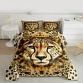 thumbnail image 2 of Manfei Kids Leopard Wildlife Bedding Comforter Set, Jungle Animal Twin Comforter Sets, Fashion Cheetah Print Reversible Bedding Set, Microfiber Bedroom Decor, 2 Pieces, 2 of 8