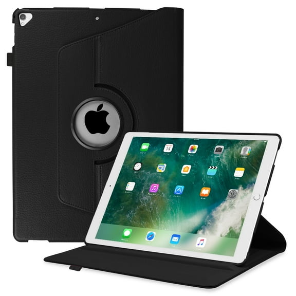 Fintie iPad Pro 12.9" 2015/2017 360 Degree Rotating Stand Case Protective Cover with Auto Sleep / Wake, Black