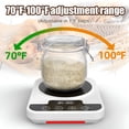thumbnail image 3 of HIBIBUD Sourdough Starter Warmer,Precise 1°F Thermostat (70–100°F),Warming Mat with Timer for Bread Fermentation & Yogurt Warming Mat for Food, 3 of 7