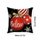 thumbnail image 3 of Christmas Pillow Cover Snowflake Letter Bow Throw Pillow Cover Home Pillowcase Size 17.7 X17.7 Inches, 3 of 6